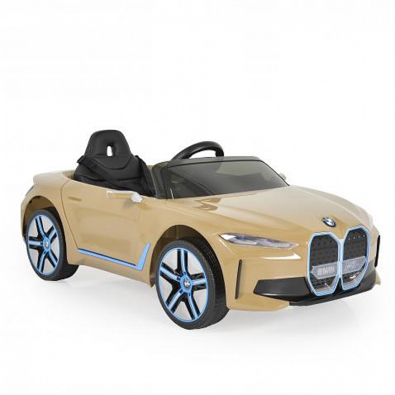Акумулаторна кола BMW i4 цвят шампанско