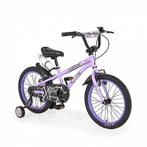 Детски велосипед 18" Pixy от Byox цвят виолетов Детски велосипед 18" Pixy от Byox цвят виолетов