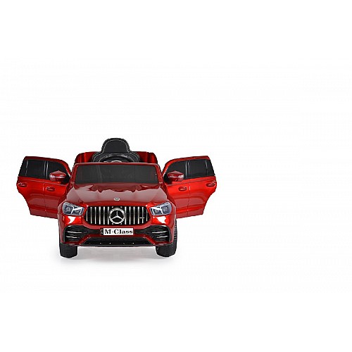 Акумулаторен джип Mercedes M-class металик от Mercedes цвят червен