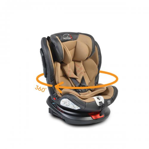 Стол за кола с Isofix система Motion 360° от Moni цвят бежов Стол за кола с Isofix система Motion 360° от Moni цвят бежов