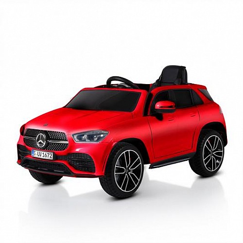 Акумулаторен джип Mercedes GLE450 от Mercedes цвят червен металик Акумулаторен джип Mercedes GLE450 от Mercedes цвят червен металик