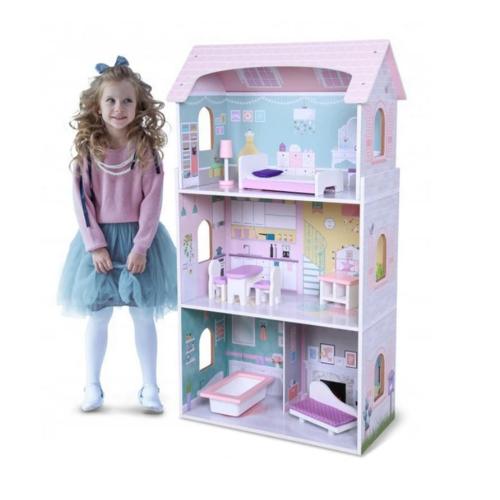 Дървена къща за кукли Anna от Moni Toys Дървена къща за кукли Anna от Moni Toys