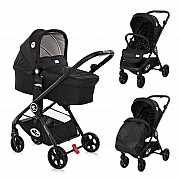 Бебешка количка 3 в 1 Patrizia Black от Lorelli