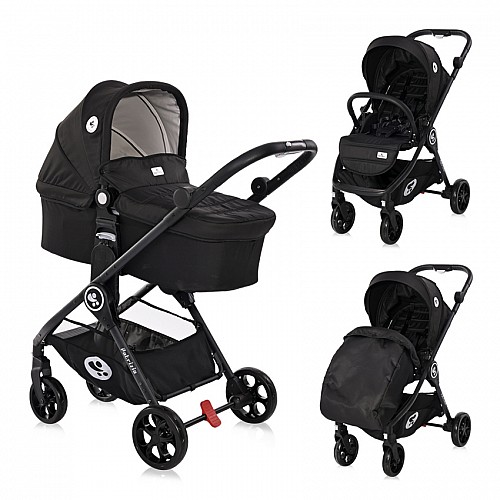 Бебешка количка 3 в 1 Patrizia Black от Lorelli Бебешка количка 3 в 1 Patrizia Black от Lorelli