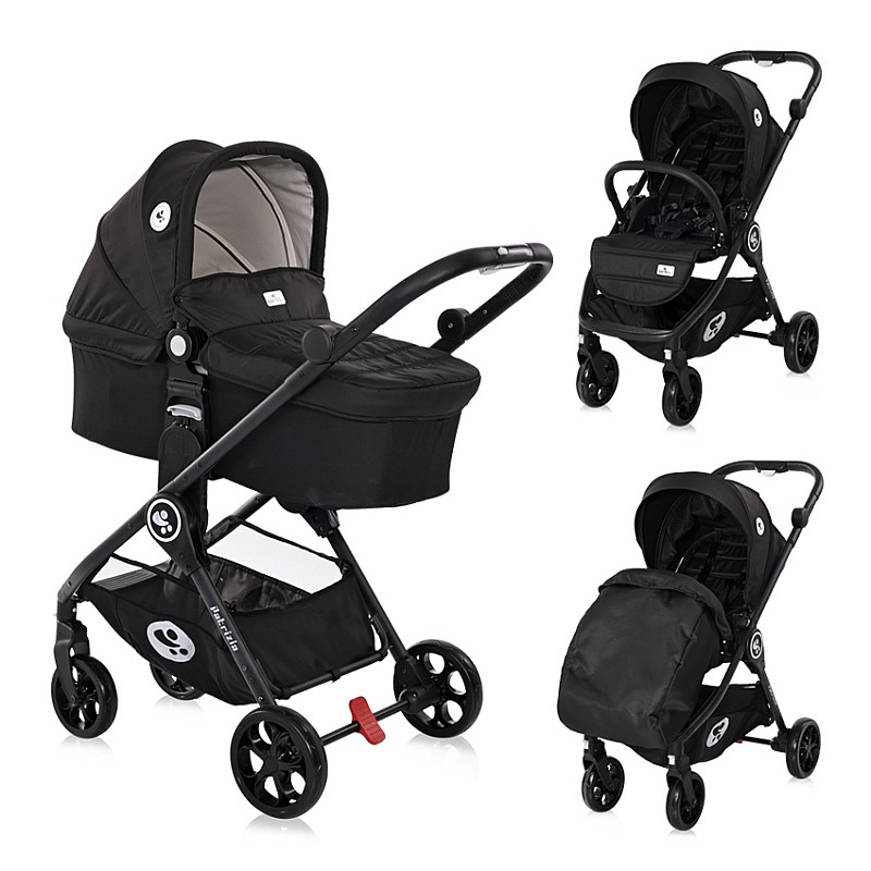 Бебешка количка 3 в 1 Patrizia Black от Lorelli