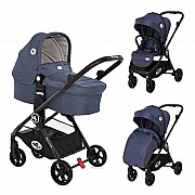 Бебешка количка 3 в 1 Patrizia Blue от Lorelli