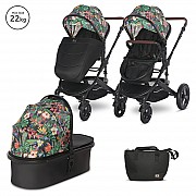 Бебешка количка 3 в 1 Boston Tropical Flowers от Lorelli