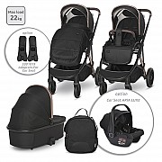 Бебешка количка 3 в 1 Aria Black от Lorelli