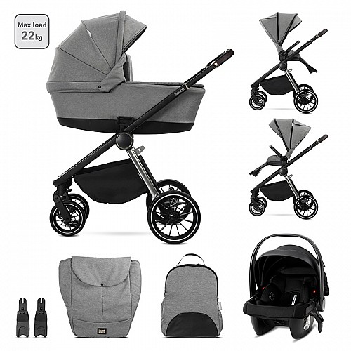 Бебешка количка 3 в 1 Bianca Grey от Lorelli Бебешка количка 3 в 1 Bianca Grey от Lorelli