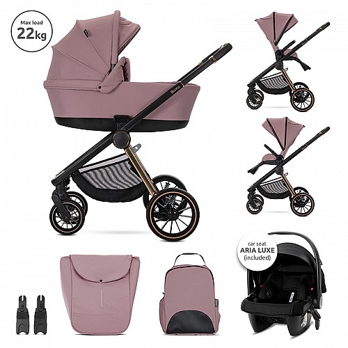 Бебешка количка 3 в 1 Bianca Pink от Lorelli Бебешка количка 3 в 1 Bianca Pink от Lorelli