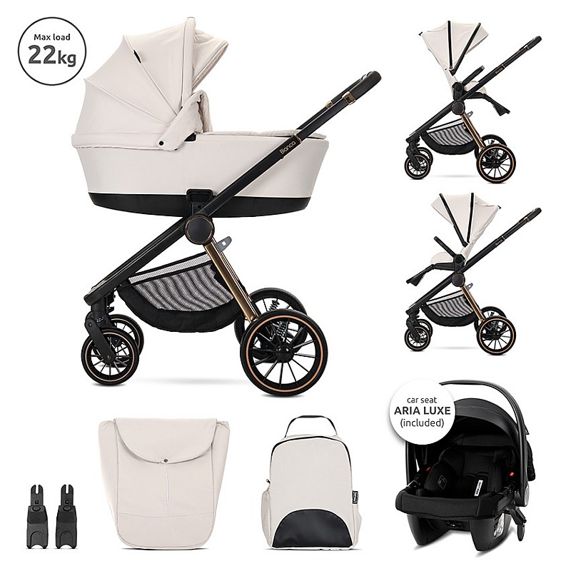 Бебешка количка 3 в 1 Bianca Beige Latte от Lorelli