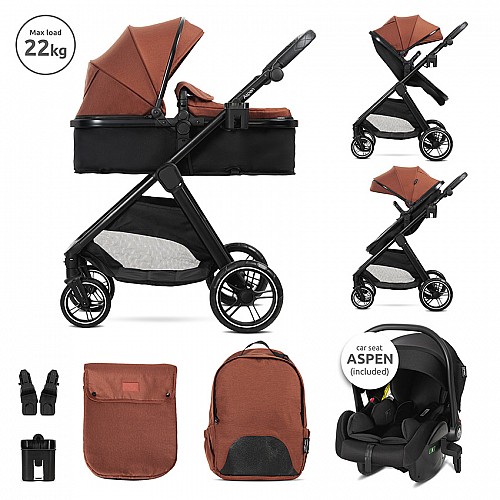 Бебешка количка 3 в 1 Aspen Picante от Lorelli Бебешка количка 3 в 1 Aspen Picante от Lorelli