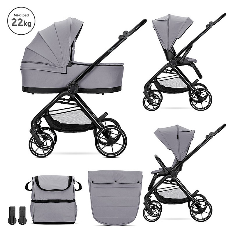 Бебешка количка 2 в 1 Venice Grey от Lorelli