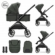 Бебешка количка 3 в 1 Reya Green от Lorelli