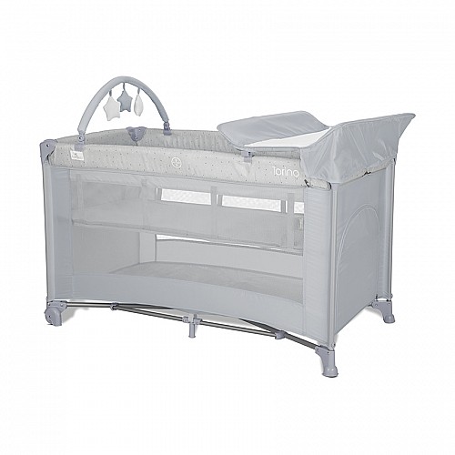Бебешка кошара Torino Plus Grey от Lorelli