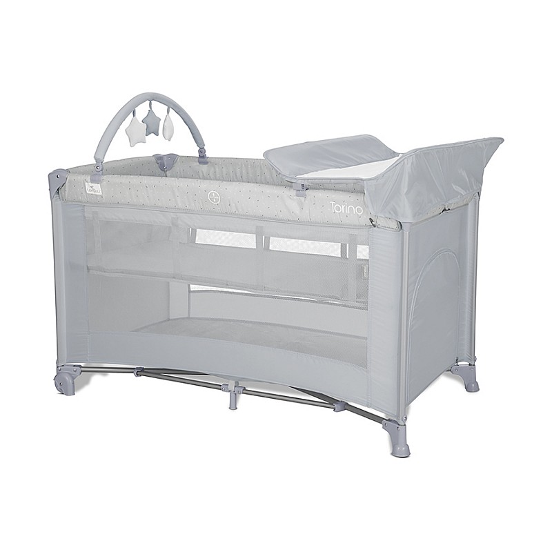 Бебешка кошара Torino Plus Grey от Lorelli