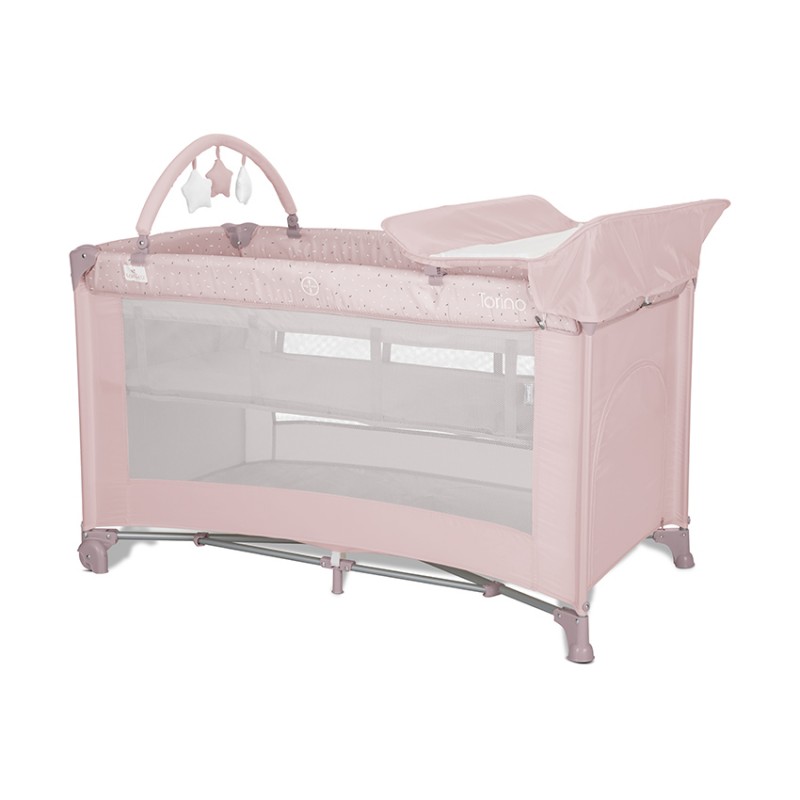 Бебешка кошара Torino Plus Pink от Lorelli