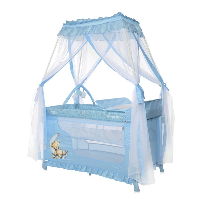Бебешка кошара Magic Sleep Blue Moon Sleeping Bear от Lorelli