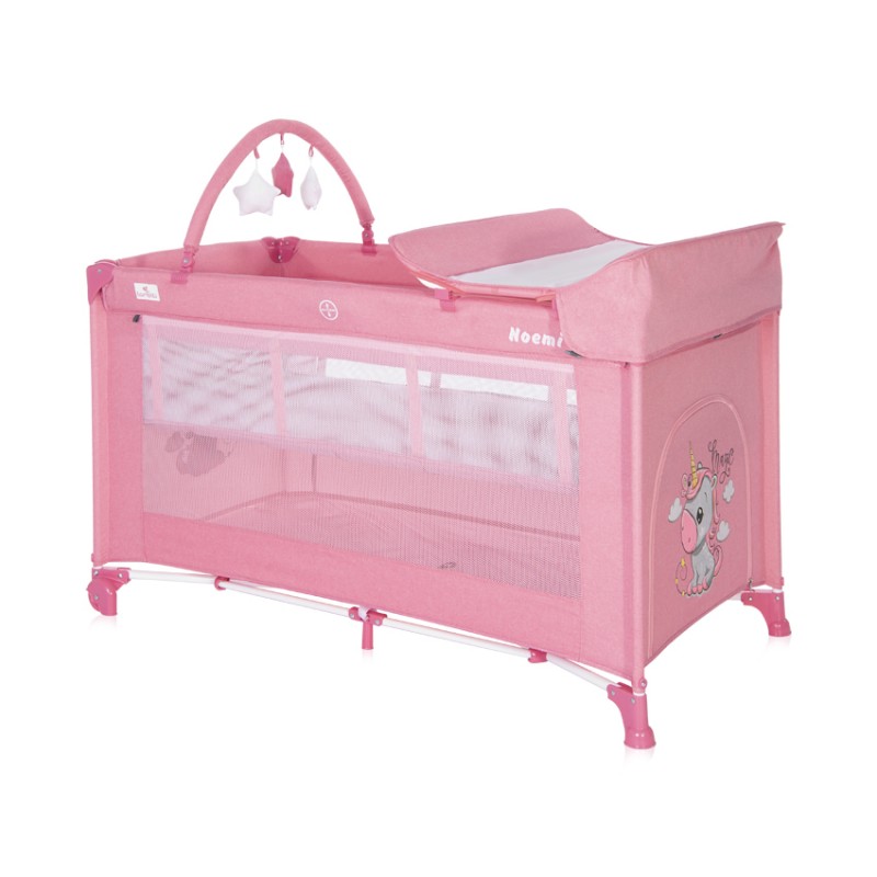 Бебешка кошара Noemi Plus Rose Velvet Unicorn от Lorelli