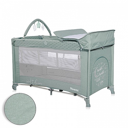 Бебешка кошара Noemi Plus Iceberg Green Star от Lorelli