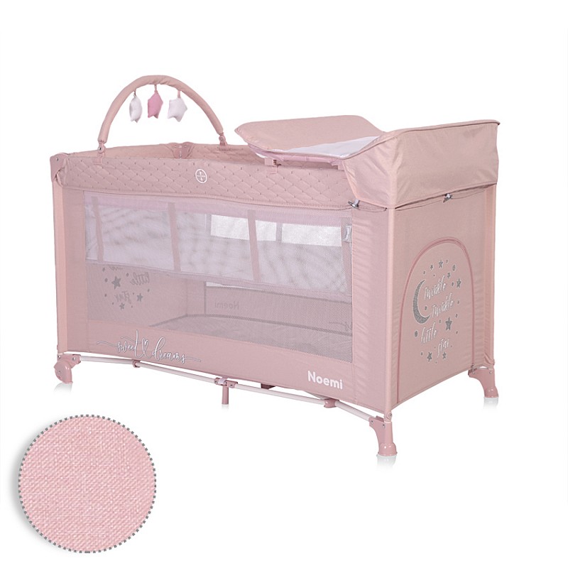 Бебешка кошара Noemi Plus Mellow Rose Star от Lorelli