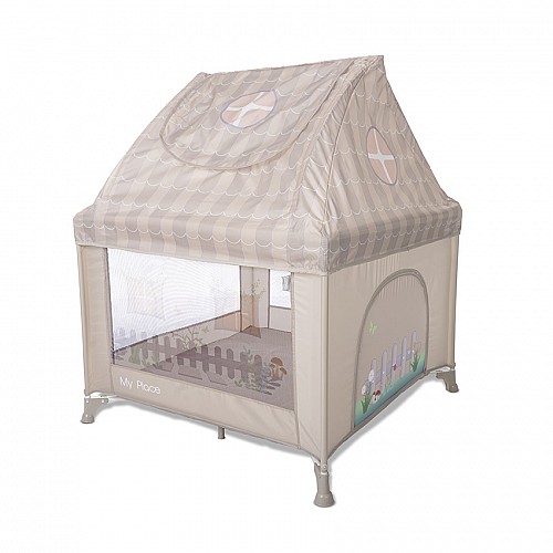 Бебешка кошара My Place с Покрив Beige от Lorelli