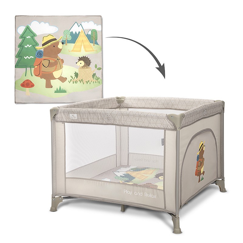Бебешка кошара Play N Relax Beige Camping от Lorelli
