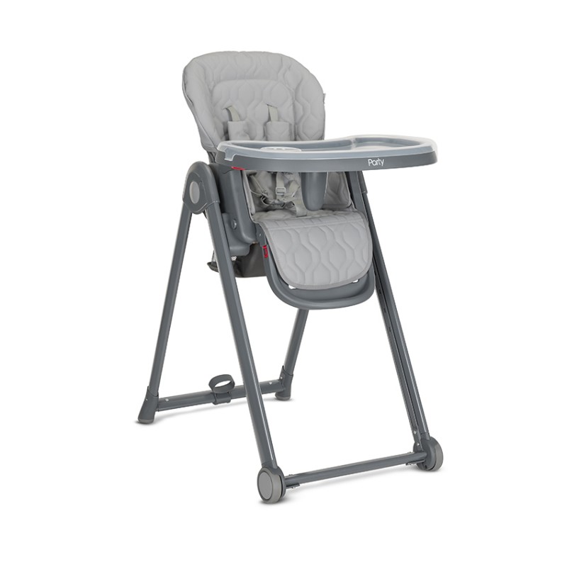 Стол за хранене Party Grey Leather от Lorelli