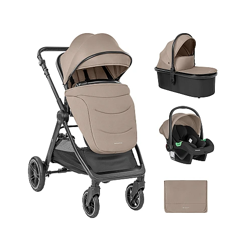 Бебешка количка 3 в 1 Ava Beige от KikkaBoo