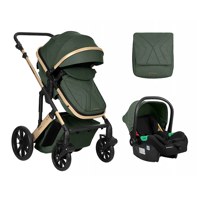 Бебешка количка 3 в 1 Трансф. Седалка Darling Army Green 2024 от KikkaBoo