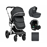 Бебешка количка 3 в 1 Irene Dark Grey 2024 от KikkaBoo
