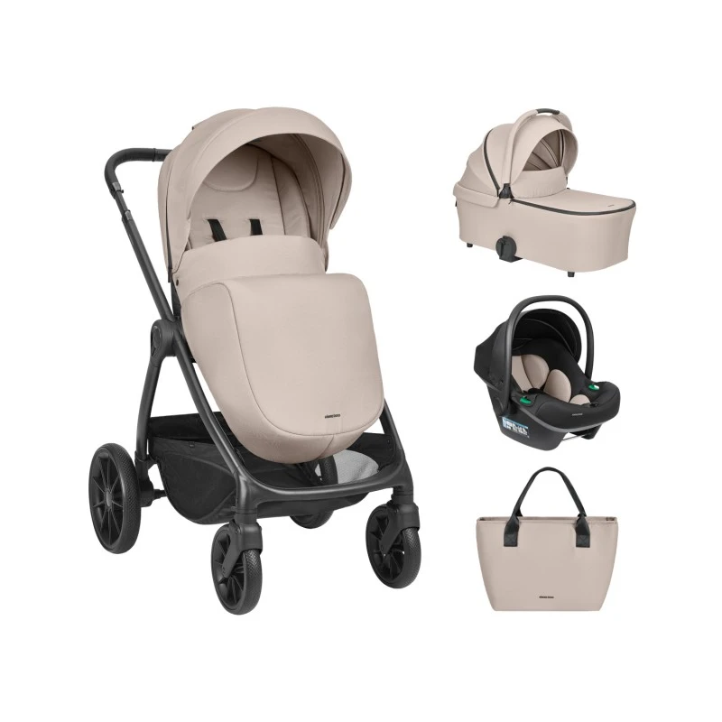 Бебешка количка 3 в 1 Modena Beige 2027 от KikkaBoo