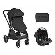 Бебешка количка 3 в 1 Трансф. Седалка Eloe Black от KikkaBoo