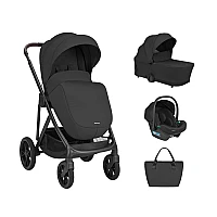 Бебешка количка 3 в 1 Chiara Black 2027 от KikkaBoo