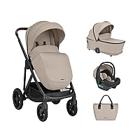 Бебешка количка 3 в 1 Chiara Beige 2027 от KikkaBoo