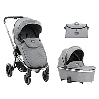 Бебешка количка 2 в 1 Vicenza Premium Grey от KikkaBoo