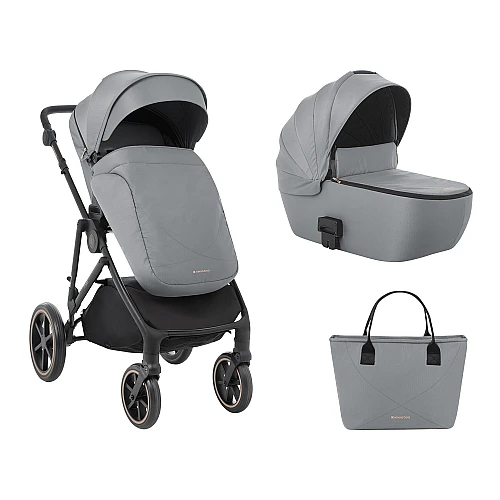 Бебешка количка 2 в 1 Thea Grey 2024 от KikkaBoo Бебешка количка 2 в 1 Thea Grey 2024 от KikkaBoo
