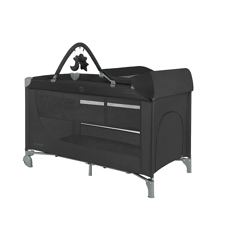 Бебешка кошара So Gifted Plus Black 2026 от KikkaBoo