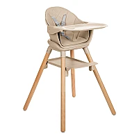 Стол за хранене 6в1 Woody Beige от KikkaBoo