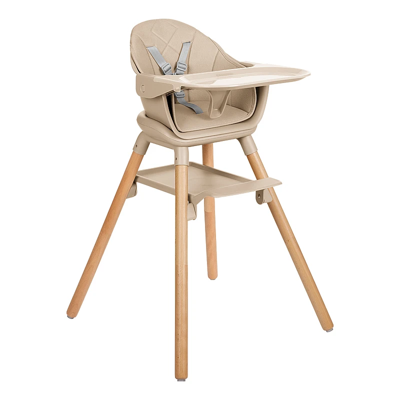 Стол за хранене 6в1 Woody Beige от KikkaBoo