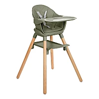 Стол за хранене 6в1 Woody Army Green от KikkaBoo
