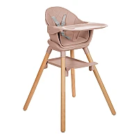 Стол за хранене 6в1 Woody Pink от KikkaBoo