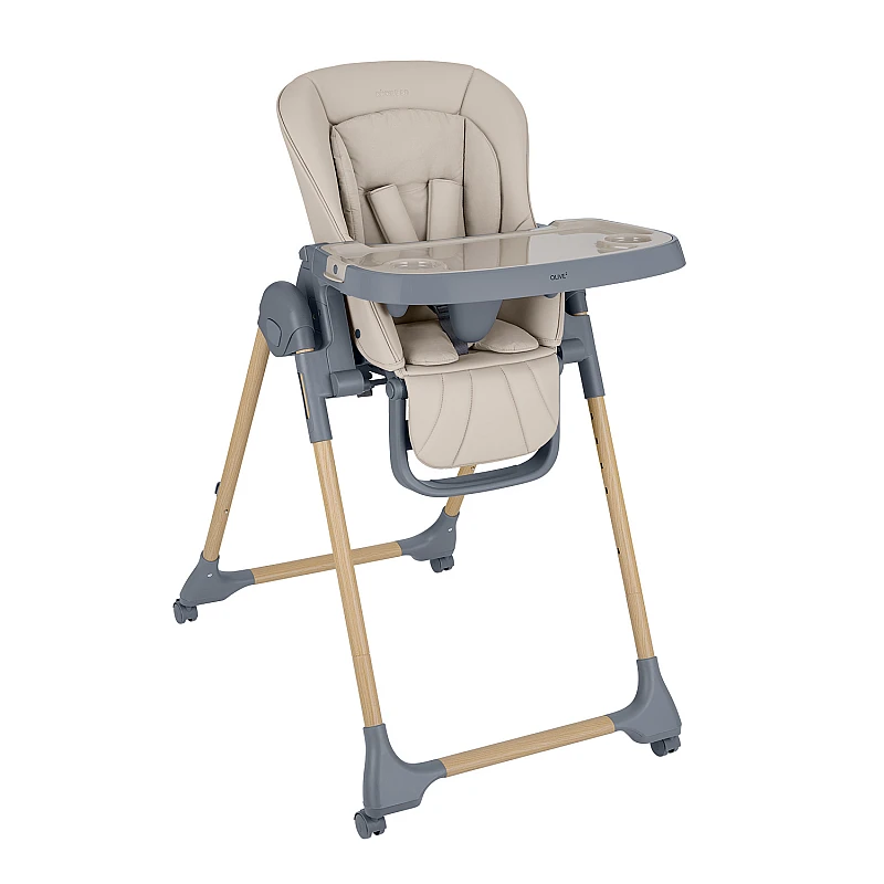 Стол за хранене Olive 2 Beige от KikkaBoo