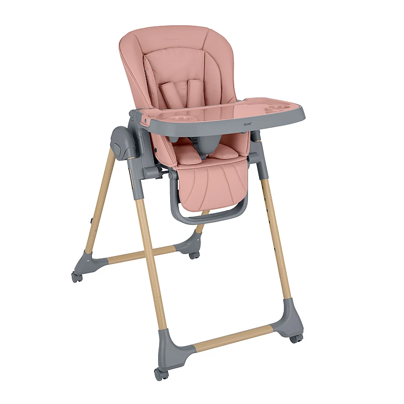 Стол за хранене Olive 2 Pink от KikkaBoo