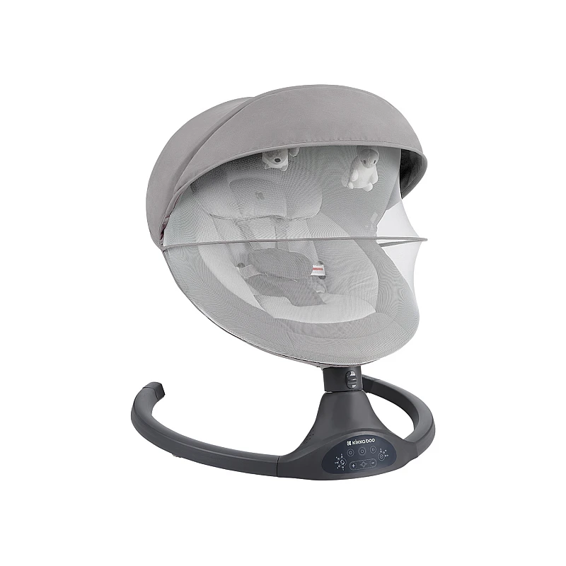 Бебешка електрическа люлка Codie Light Grey 2025 от KikkaBoo