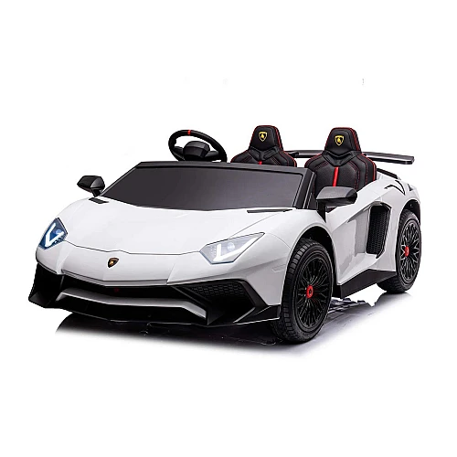Акумулаторна кола Licensed Lamborghini Aventador Svj White Батерия 24v 10ah от KikkaBoo