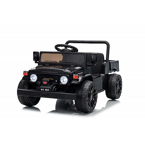 Акумулаторен джип Licensed Toyota Land Cruiser Fj45 Pick Up Black от KikkaBoo
