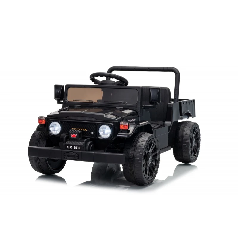 Акумулаторен джип Licensed Toyota Land Cruiser Fj45 Pick Up Black от KikkaBoo