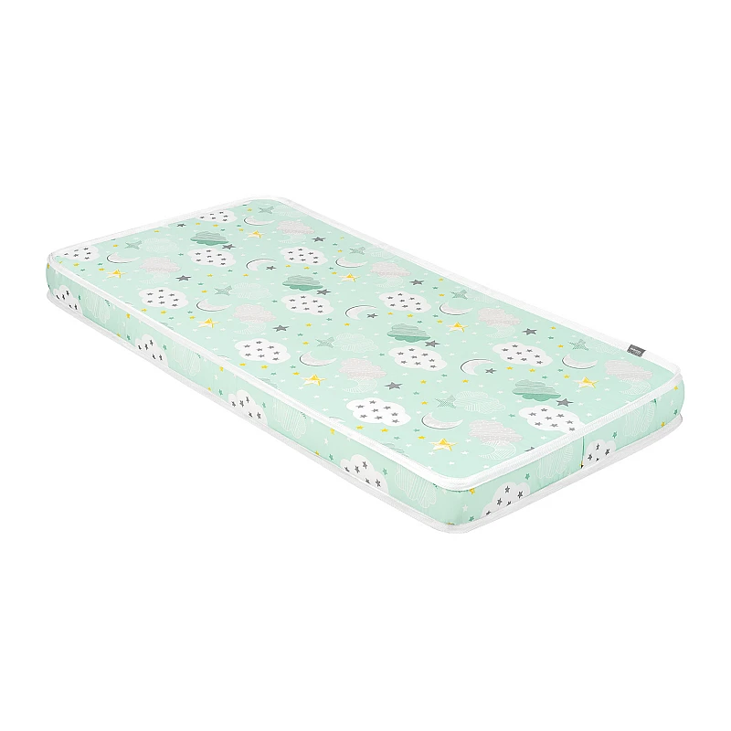 Бебешки матрак Fantasia 60x120x9см Clouds Mint от KikkaBoo