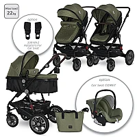Бебешка количка 2 в 1 Lora Loden Green от Lorelli